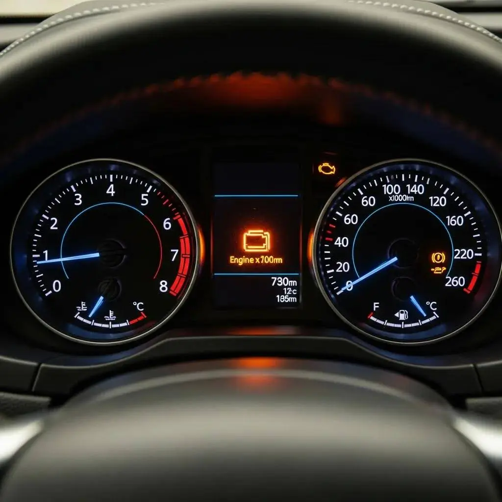 Orange Light On Dashboard